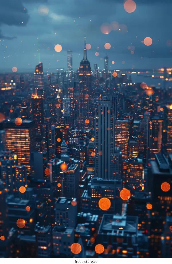 Night Cityscape of New York