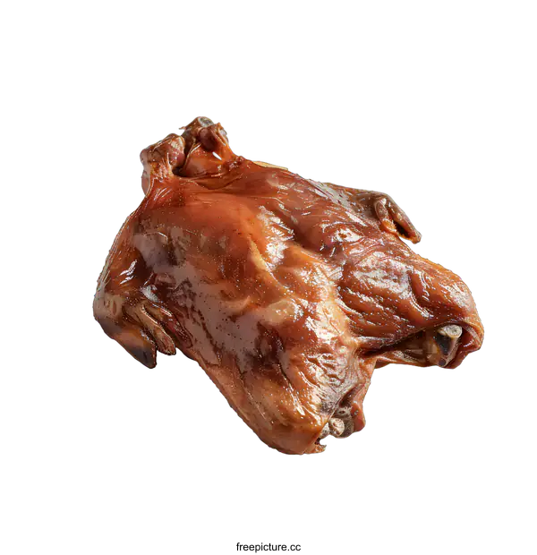 [Transparent Background PNG]Smoked Chicken on White Background