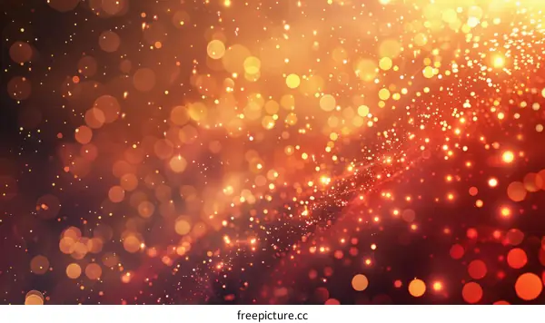 Golden bokeh background