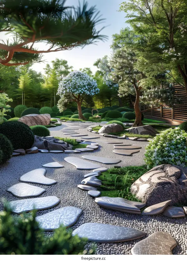 Zen Garden: Japanese Rock and Dry Landscape Design