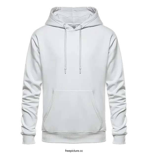 [Transparent Background PNG]White hoodie front view