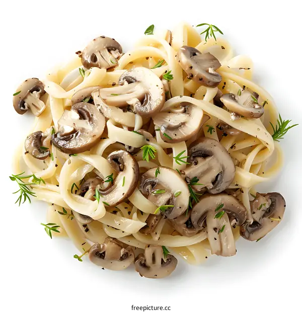 pasta with mushrooms and herbs