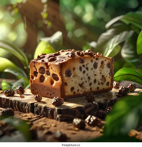 Close up of chocolate cake on a table