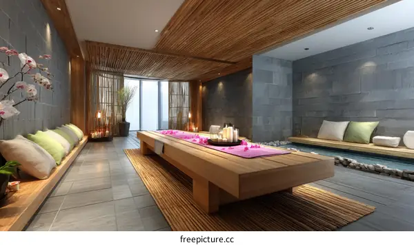 Modern Japanese Spa Interior Design