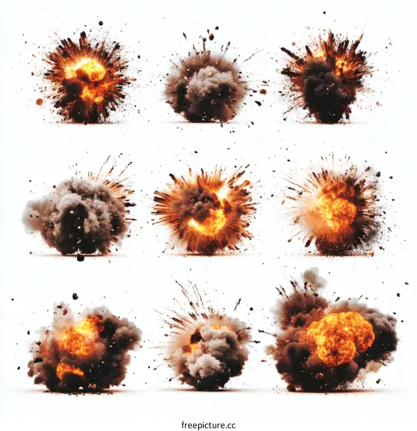 Explosion Effects Collection Illustration