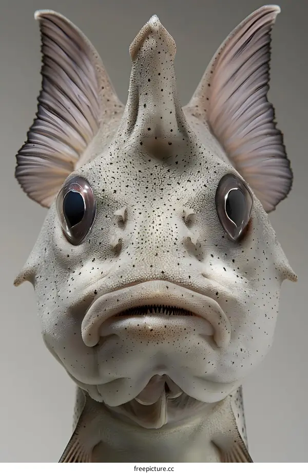 Close-up Portrait of a Humpback Anglerfish