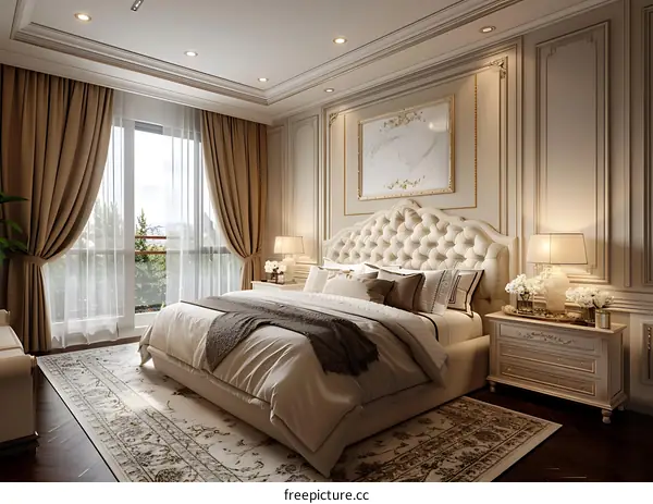 European-style bedroom renderings