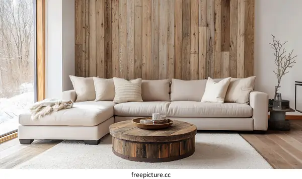 Modern Farmhouse Living Room with Sectional Sofa