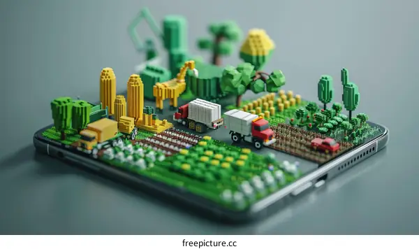 3D Farm on Smartphone Screen: Future of Agriculture