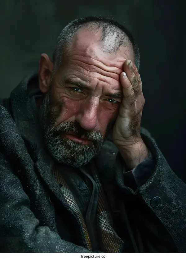 Portrait of a Weathered Man