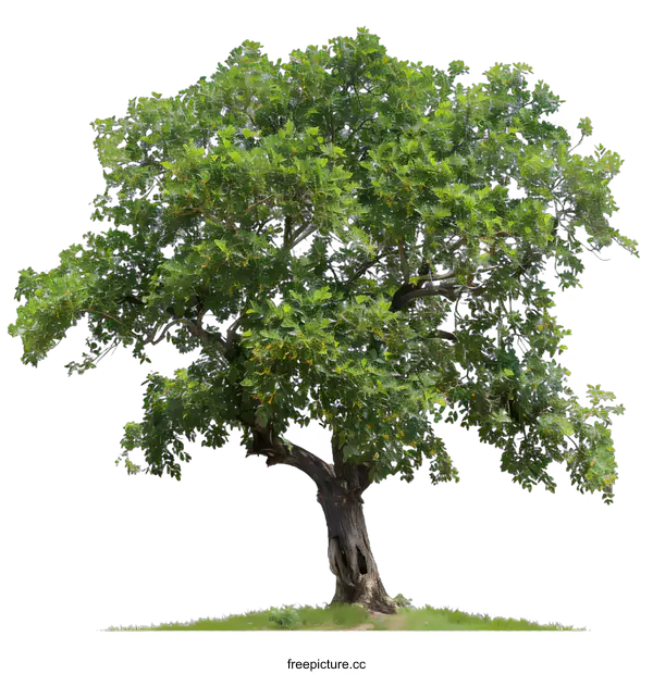 [Transparent Background PNG]Green Tree Isolated on White Background