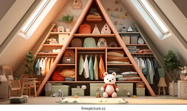 A Room Filled With Clothes and Toys