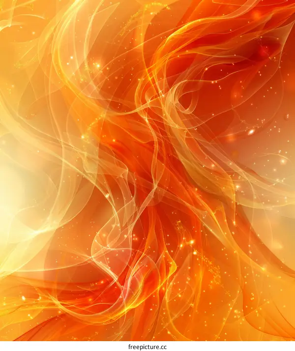 Luminous Orange Abstract Background