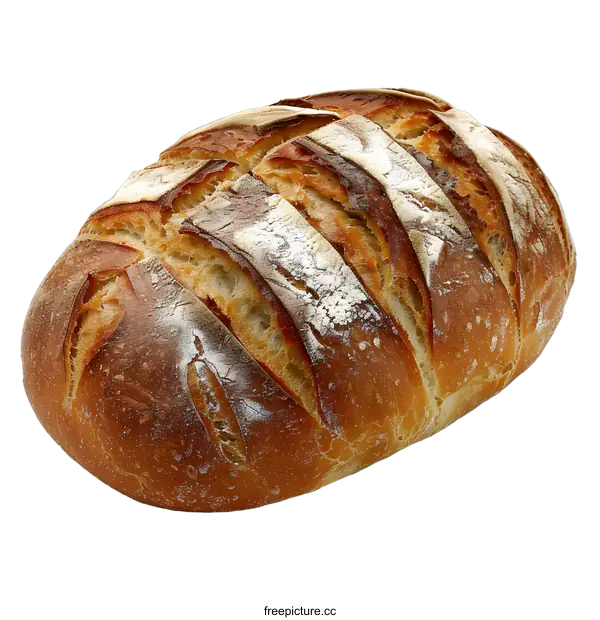 [Transparent Background PNG]Freshly Baked Loaf of Bread