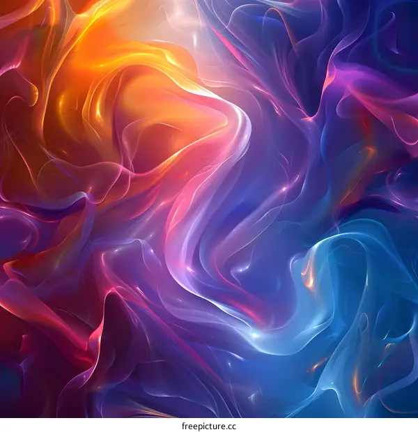 Colorful Abstract Wavy Fractal