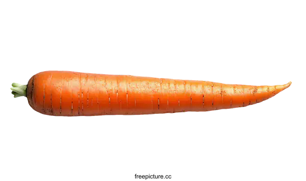 [Transparent Background PNG]Single Fresh Orange Carrot