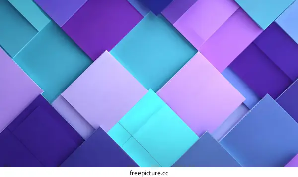 Abstract Geometric Pattern of Squares