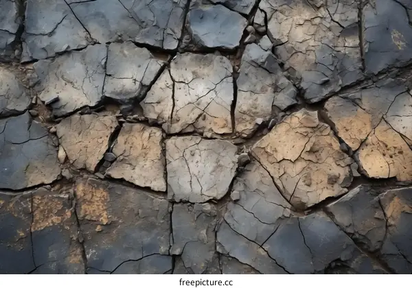 Large cracked dry mud texture background