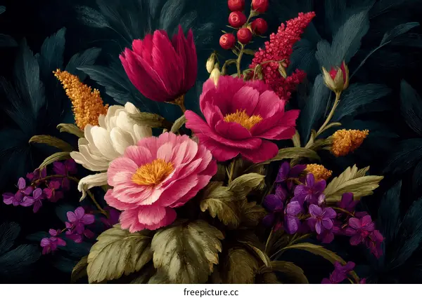 Beautiful Floral Bouquet Illustration