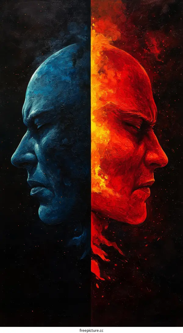 Conflict of Two Sides of the Mind