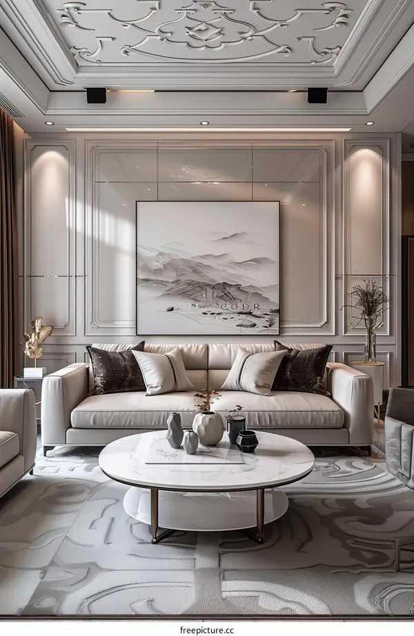 Modern Elegant Living Room Interior Design