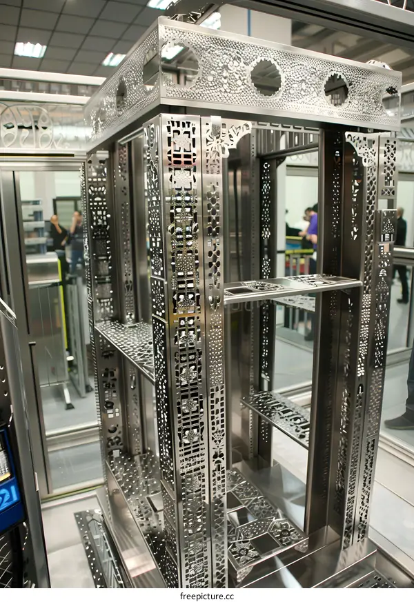 Metal Frame with Intricate Cutout Design