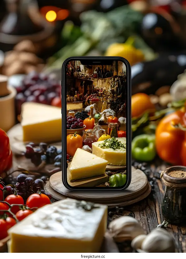 Still Life Photography of Food on a Wooden Table