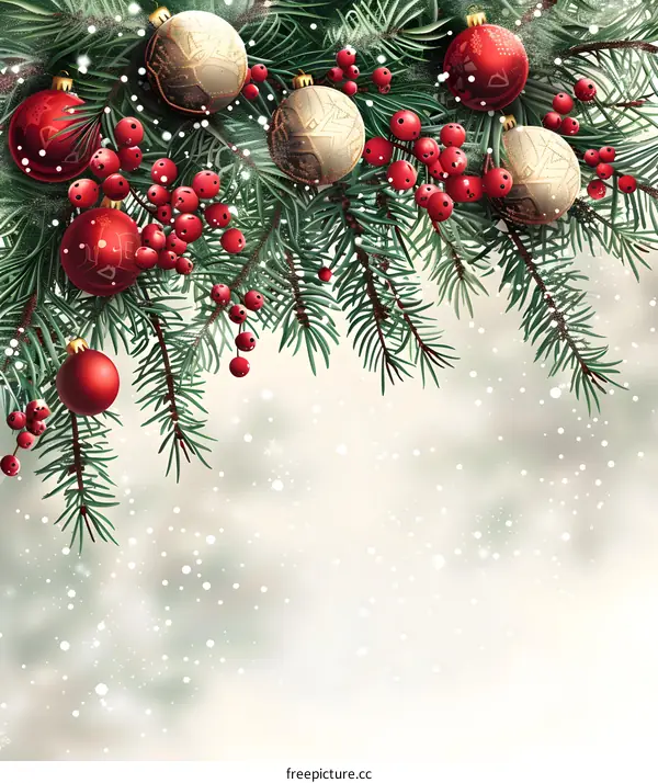 Christmas Ornament And Holly