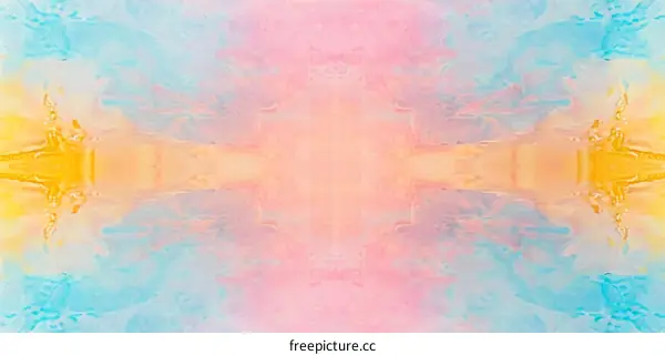 Colorful Mirror Image Abstract Painting