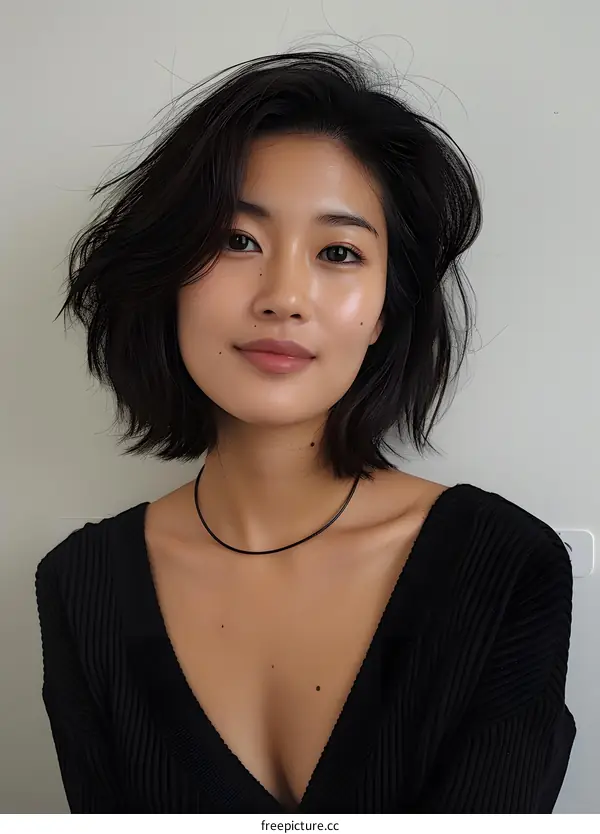 Portrait of a young East Asian woman