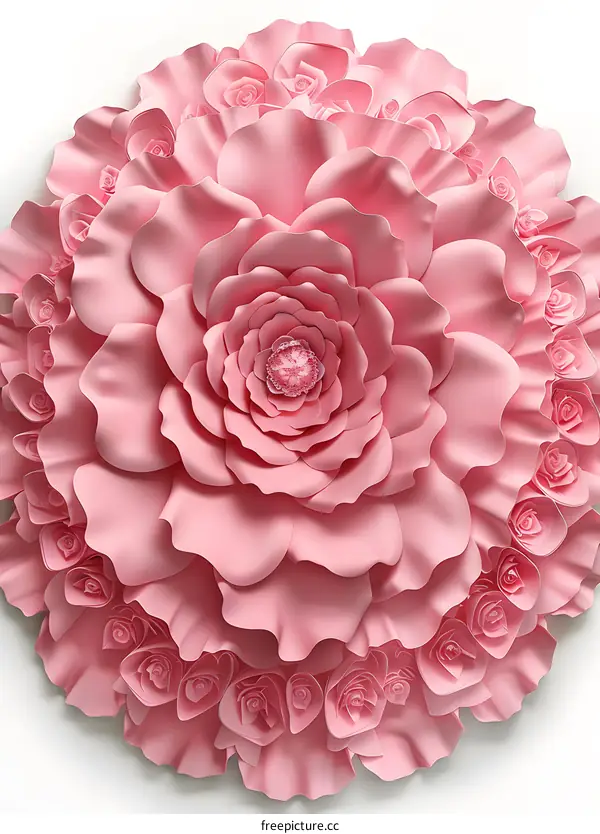 Pink roses in full bloom