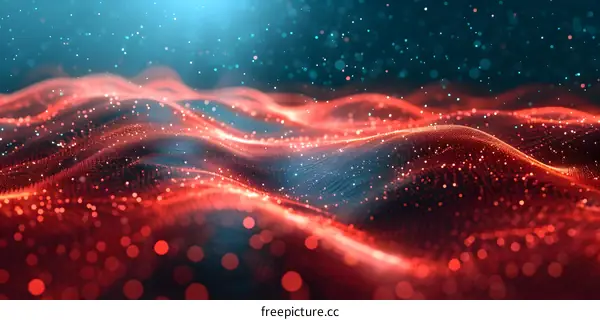 Abstract Digital Wave Background