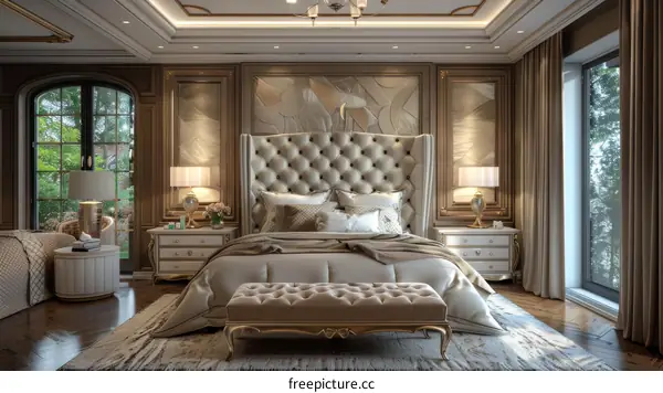 Luxury Bedroom Interior Design Illustration