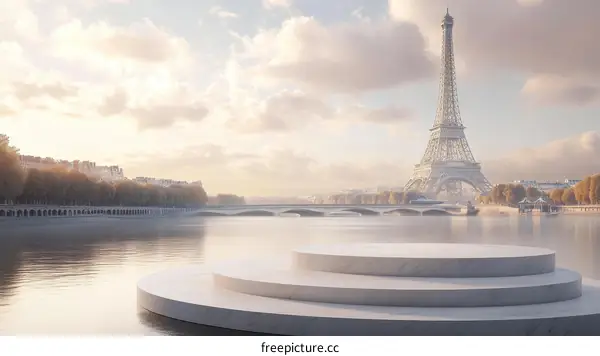 Paris Eiffel Tower Scenic Product Display