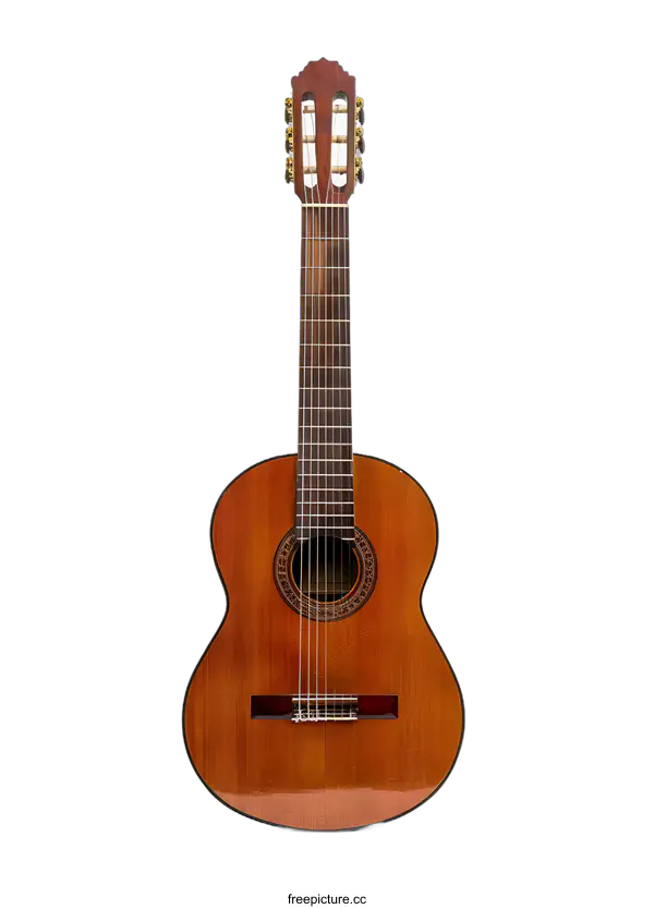 [Transparent Background PNG]Acoustic Guitar on White Background