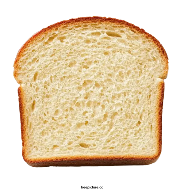 [Transparent Background PNG]Closeup of a Slice of Bread