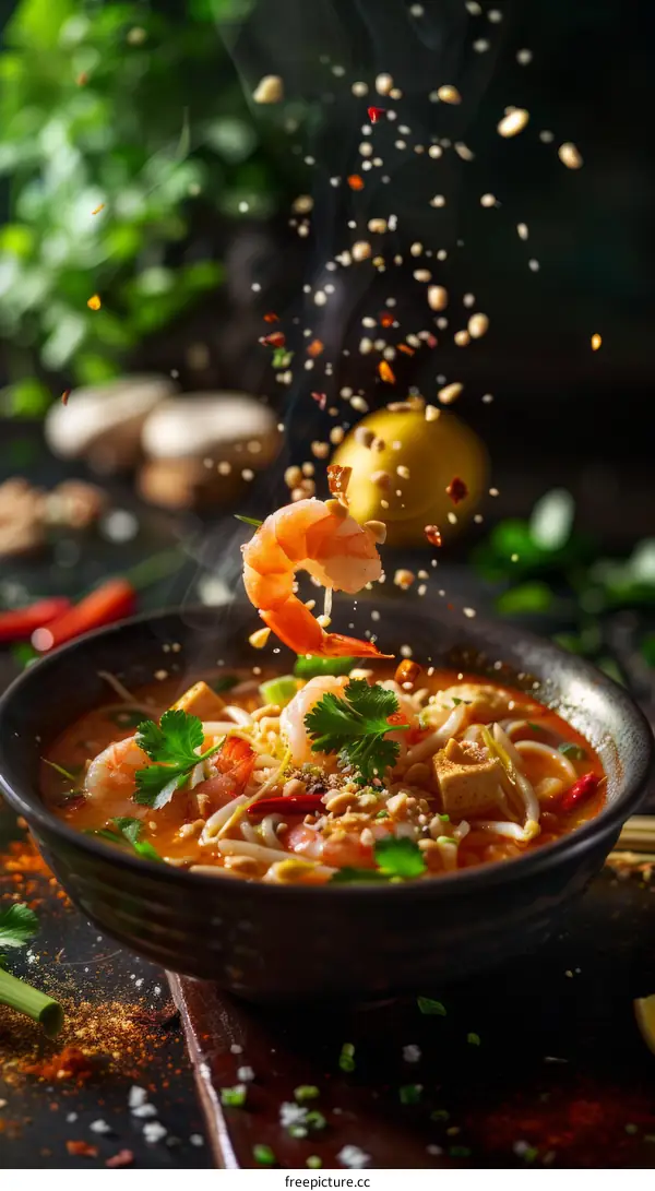 Flavorful Tom Yum Soup with Lemongrass and Vegetables