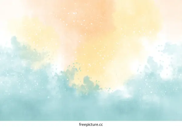 Abstract Watercolor Sky Gradient Background Design