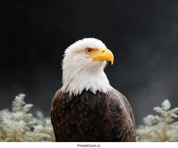 Closeup of an American Bald Eagle