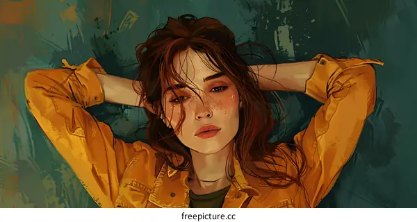 portrait of a woman in a yellow jacket