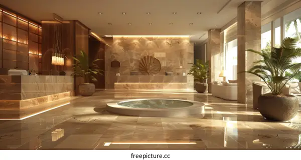 Modern Luxury Hotel Lobby Interior Design