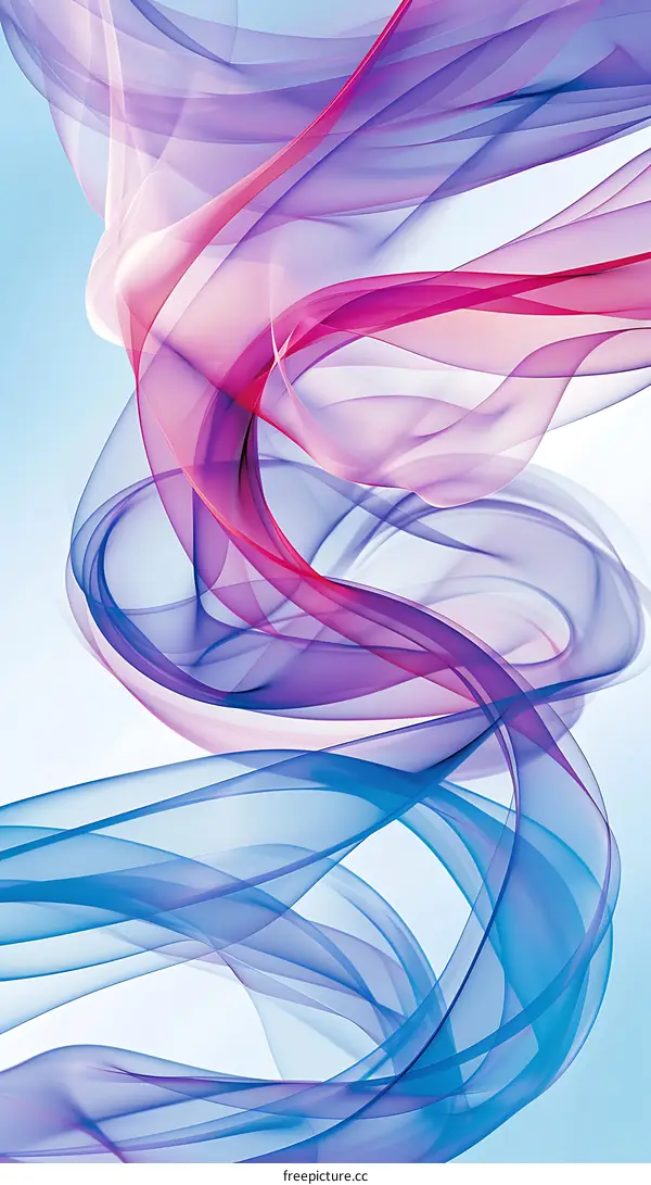 Abstract Purple Blue Swirling Background