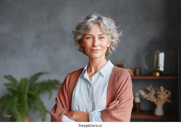Confident Mature Woman Portrait
