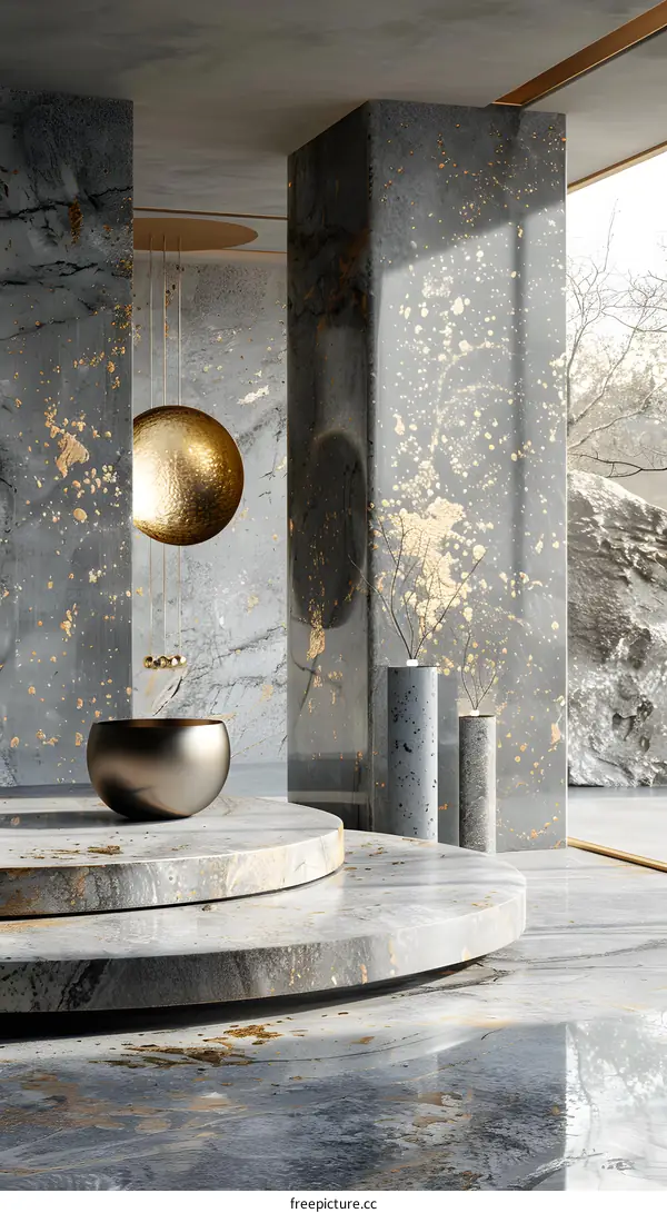 3D rendering of marble texture ceramic tile background wall