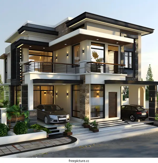 A modern style villa