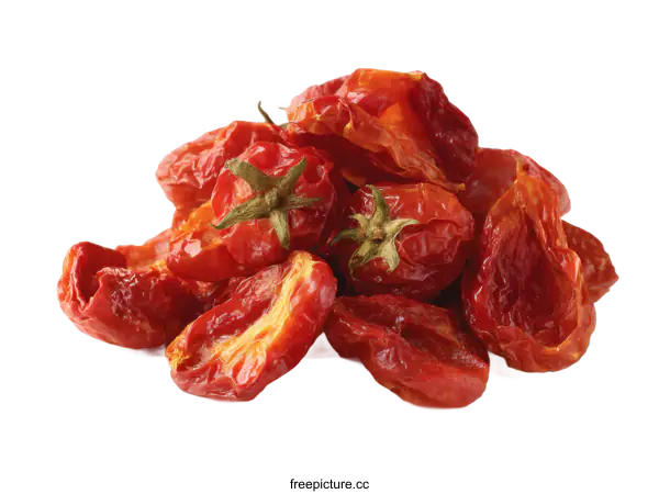 [Transparent Background PNG]Dried Tomatoes Pile Food Image