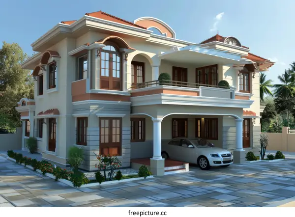 A modern style villa