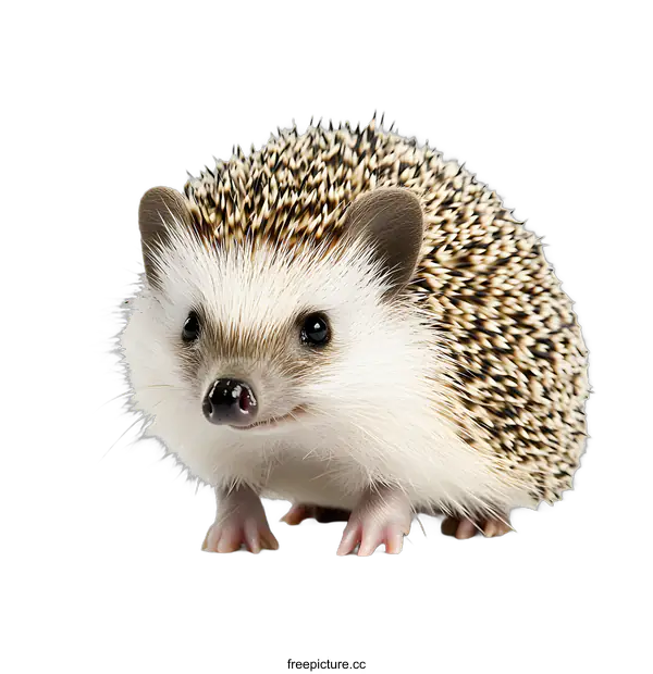 [Transparent Background PNG]Cute Hedgehog on White Background