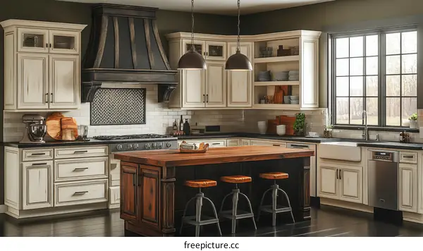 Rustic Farmhouse Style Kitchen Design