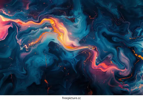 Abstract Fluid Art Painting Background Texture